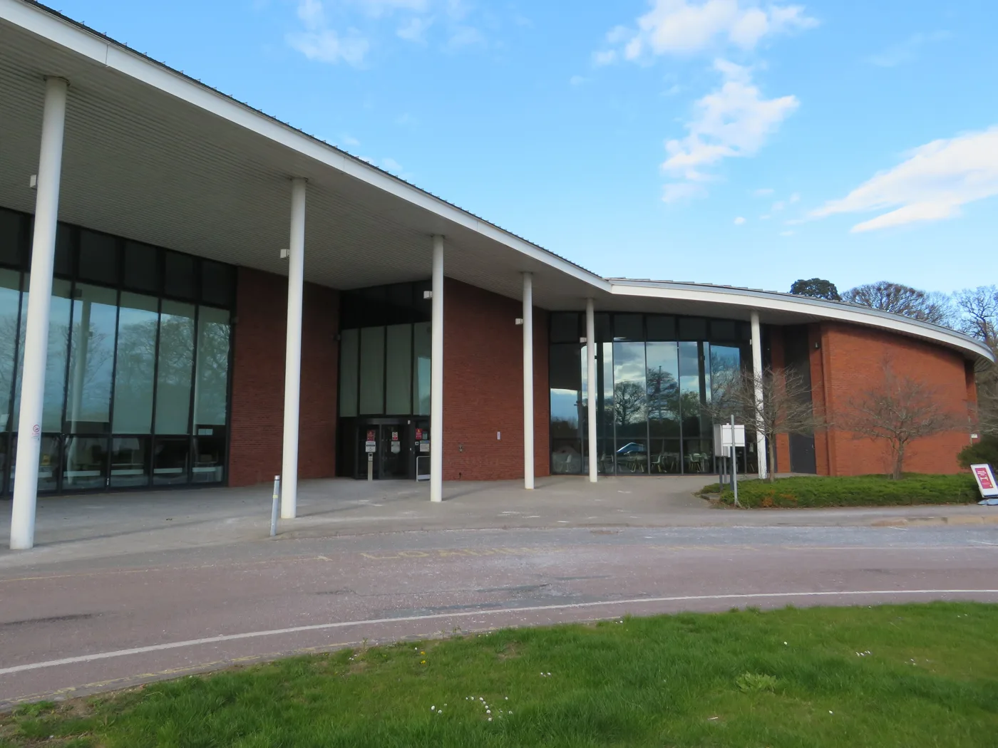 Priory House at Chicksands, Central Bedfordshire Council's headquarters, on a former RAF site in open country